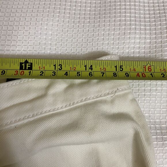 Ella Moss High Waist Straight Leg White Denim Jeans Size 8/29 - Picture 8 of 15